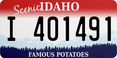ID license plate I401491