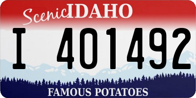 ID license plate I401492