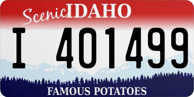 ID license plate I401499