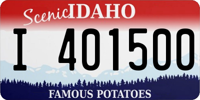 ID license plate I401500
