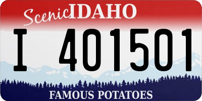 ID license plate I401501