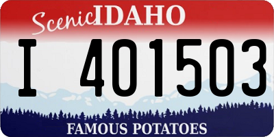 ID license plate I401503