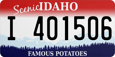 ID license plate I401506