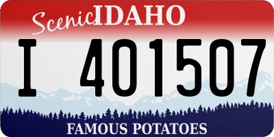 ID license plate I401507