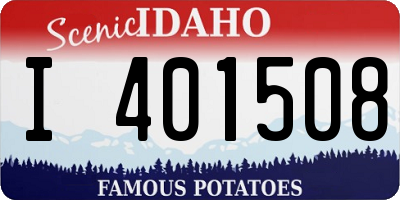 ID license plate I401508