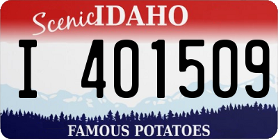 ID license plate I401509