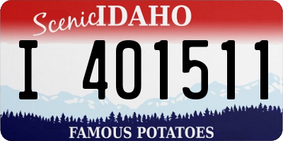 ID license plate I401511