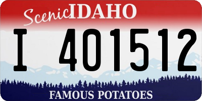 ID license plate I401512