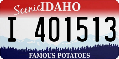 ID license plate I401513
