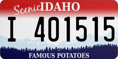 ID license plate I401515