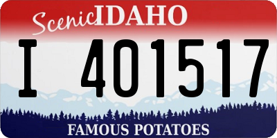 ID license plate I401517