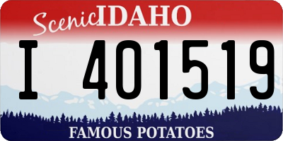 ID license plate I401519