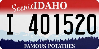 ID license plate I401520