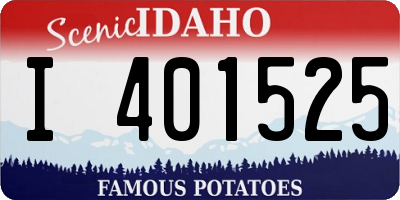 ID license plate I401525