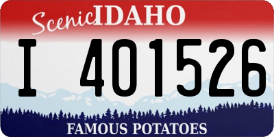 ID license plate I401526