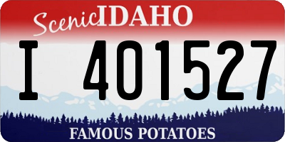 ID license plate I401527