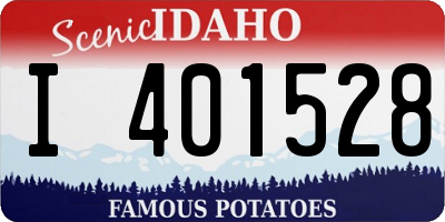 ID license plate I401528