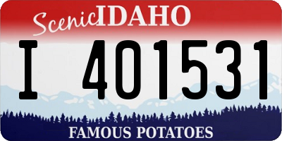 ID license plate I401531