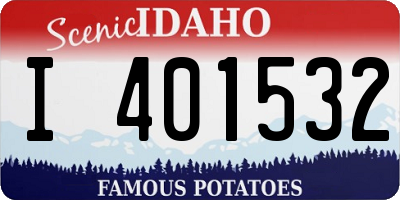ID license plate I401532