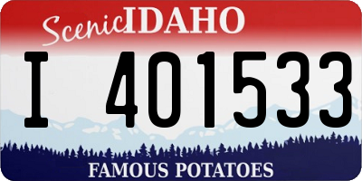 ID license plate I401533