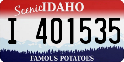 ID license plate I401535