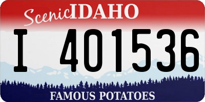 ID license plate I401536