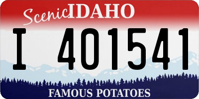 ID license plate I401541