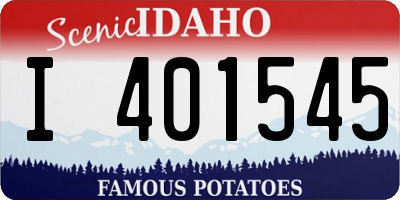 ID license plate I401545