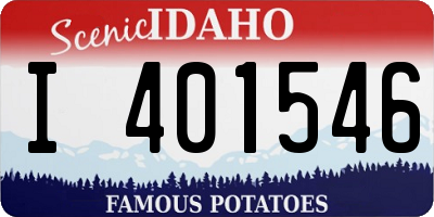 ID license plate I401546