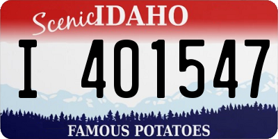 ID license plate I401547