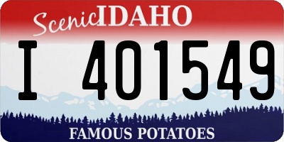 ID license plate I401549