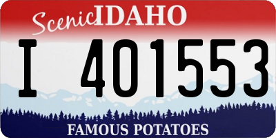 ID license plate I401553