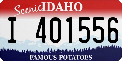 ID license plate I401556