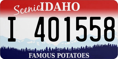 ID license plate I401558