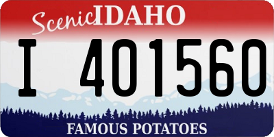 ID license plate I401560