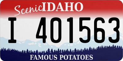 ID license plate I401563