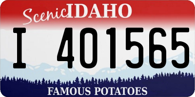 ID license plate I401565