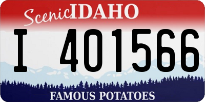 ID license plate I401566