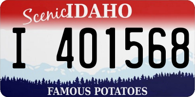 ID license plate I401568