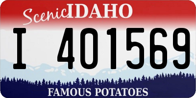 ID license plate I401569