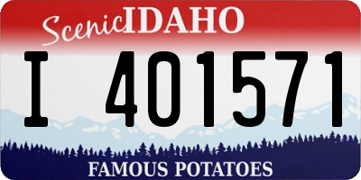 ID license plate I401571