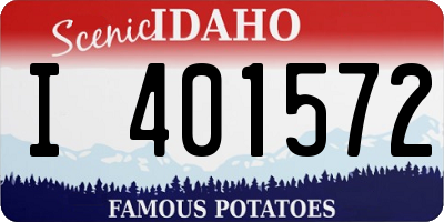 ID license plate I401572