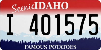 ID license plate I401575
