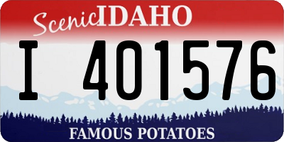 ID license plate I401576