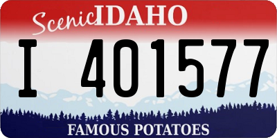 ID license plate I401577