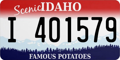 ID license plate I401579