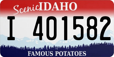 ID license plate I401582