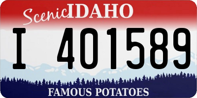 ID license plate I401589
