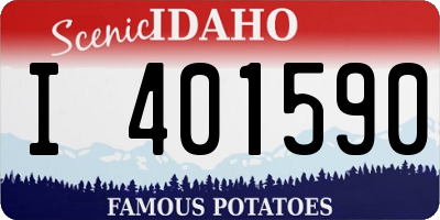 ID license plate I401590