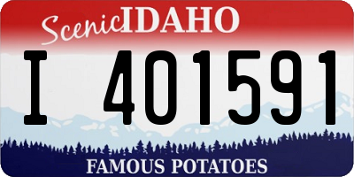 ID license plate I401591